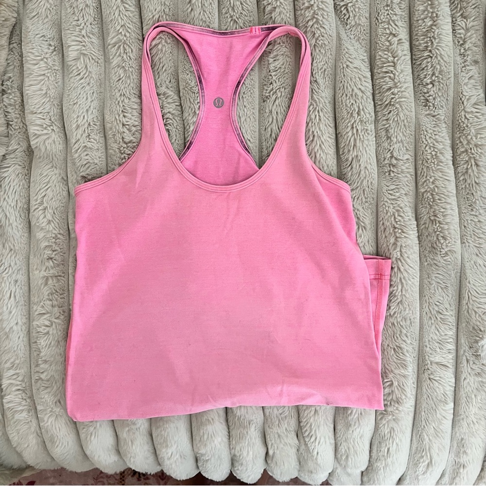 Lululemon Pink Racerback Tank Top